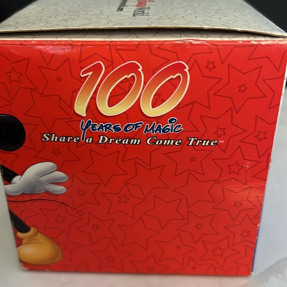 Walt Disney World Mickey Mouse Figurine Christmas Ornament with Bell - Picture 5 of 11